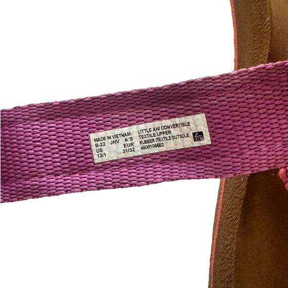 REEF Girls Little Ahi Convertible Pink Sandals 13/1 - Picture 3 of 3
